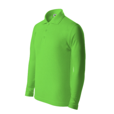 Malfini Pique Polo LS galléros póló gyerek almazöld 146 cm/10 éves gyerek póló