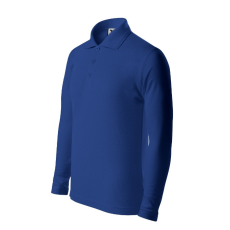 Malfini Pique Polo LS galléros póló gyerek királykék 122 cm/6 éves