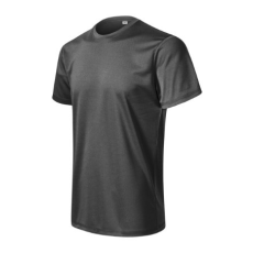 Malfini Póló férfi Chance (GRS) 810 fekete melírozott 2XL méret
