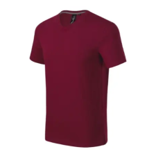 MALFINI Premium Action V-neck póló férfi garnet S munkaruha