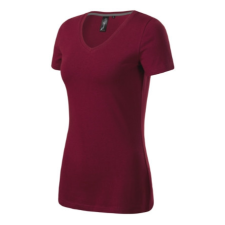 MALFINI Premium Action V-neck póló női garnet S munkaruha