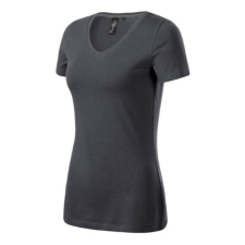 MALFINI Premium Action V-neck póló női light anthracite L munkaruha