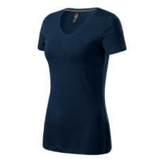 MALFINI Premium Action V-neck póló női tengerészkék M