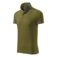 MALFINI Premium Galléros póló férfi Collar Up 256 avokádózöld M méret