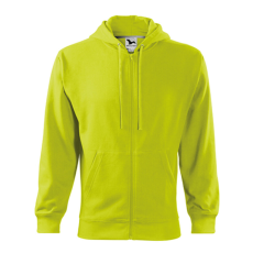Malfini Trendy Zipper 410 kapucnis pulóver lime színben