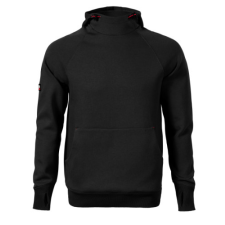 Malfini Vertex ADLW43 Kapucnis férfi pulóver (fekete, 4XL) munkaruha