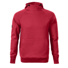 Malfini Vertex ADLW43 Kapucnis férfi pulóver (Marlboro piros, 4XL) munkaruha