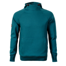 Malfini Vertex ADLW43 Kapucnis férfi pulóver (petrol kék, 4XL) munkaruha