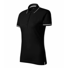 MALFINIPREMIUM 253 Malfinipremium Perfection plain női galléros póló Fekete