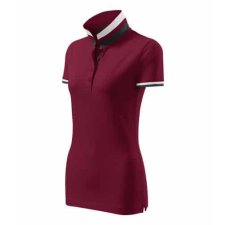MALFINIPREMIUM 257 Malfinipremium Collar Up galléros női póló garnet - M munkaruha