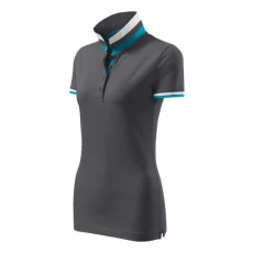 MALFINIPREMIUM 257 Malfinipremium Collar Up galléros női póló light anthracite - M