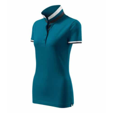 MALFINIPREMIUM 257 Malfinipremium Collar Up galléros női póló petrol kék munkaruha