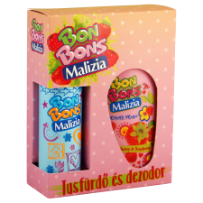 Malizia Bon Bons eper-málna dezodor+tusfürdő gyerek ajándékcsomag kozmetikai ajándékcsomag