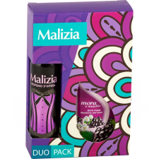 Malizia Malazia Női ajándékcsomag Szeder és Pézsma illatú tusfürdő és deo spray kozmetikai ajándékcsomag