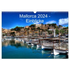  Mallorca 2024 - Einblicke (Wandkalender 2024 DIN A3 quer), CALVENDO Monatskalender naptár, kalendárium