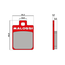 MALOSSI Féktárcsák Malossi MHR Piaggio Zip / Vespa / MP3 egyéb motorkerékpár alkatrész
