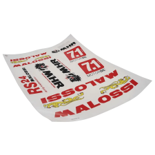 MALOSSI matrica szett DIN A3 Malossi Vázak, idomok, kiegészítők Matricák egyéb motorkerékpár alkatrész
