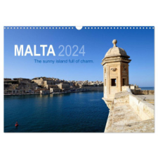  Malta. The sunny island full of charm. (Wall Calendar 2024 DIN A3 landscape), CALVENDO 12 Month Wall Calendar naptár, kalendárium