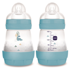 MAM Anti-Colic Matt cumisüveg 160ml 0hó+ Kék Dinó cumisüveg