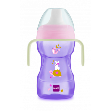 Mam Fun to Drink Cup Night tanulópohár 270ml 8+ - lila/rózsaszín itatópohár