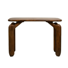  MaMaison Orizon Mangófa Konzolasztal Barna Íves Lábakkal bútor