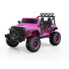 Mamido Elektromos kisautó Buggy BIG FOOT 4x4 rózsaszín 24V | 800 W | 60 kg | ÉVA | LED | 2,4 GHz | Öko bőr