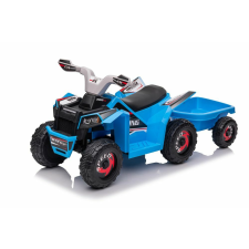 Mamido Gyerek elektromos quad utánfutóval + megafonnal 6V7Ah kék elektromos járgány