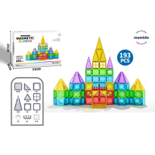 Mamido Mágneses építőkocka 193 darabos Szivárvány XXL barkácsolás, építés
