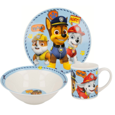 Mancs Őrjárat Boy Icons porcelán étkészlet Díszdobozban babaétkészlet