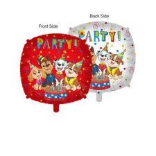 Mancs Őrjárat Dual Faced fólia lufi 46 cm party kellék