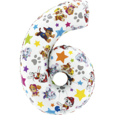 Mancs Őrjárat Star 6-os szám fólia lufi 66 cm party kellék