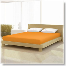 Mandarin színű 90x200 cm-től 100x200cm-ig basic pamut jersey gumis lepedő lakástextília