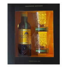  Mandarine Napoleon 0,35  38% pdd.+ 2 pohár konyak, brandy