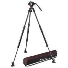 Manfrotto 504x fluid videó fej 635 fast karbon szimpla lábú állvánnyal (MVK504XSNGFC) fotó állvány