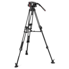 Manfrotto 509 Video fej + 645 Fast Alu állvány, 2n1 terp. Ikerláb (MVK509TWINFA) fotó állvány