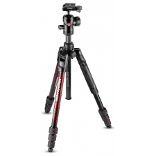 Manfrotto Befree Advanced Alumínium Travel Tripod twist gömbfejjel (piros) (MKBFRTA4RD-BH) tripod