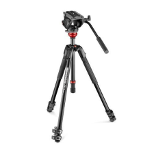 Manfrotto MVH500AH fluid fej lapos alappal + 190X alu video tripod (MVK500190XV) (MVK500190XV) tripod