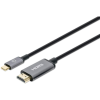 MANHATTAN 153607 video átalakító kábel 2 M HDMI A-típus (Standard) USB C-típus Fekete, Ezüst (153607)