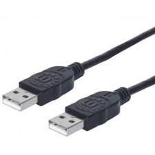 MANHATTAN 353892 USB kábel 1 M USB 2.0 USB A Fekete (353892) kábel és adapter