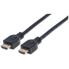 MANHATTAN 353922 HDMI/HDMI V2.0 monitor kábel 1m Fekete kábel és adapter