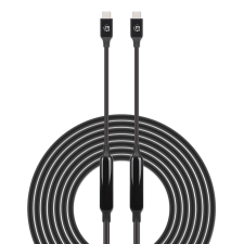 MANHATTAN 355971 USB-C apa - USB-C apa 3.2 Adat és töltő kábel - Fekete (5m) kábel és adapter
