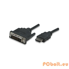 MANHATTAN 372510 HDMI apa/DVI-D 3m Fekete kábel kábel és adapter