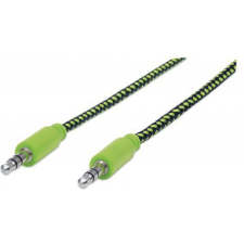 MANHATTAN 394130 audio kábel 1 M 3.5mm Fekete, Zöld (394130) kábel és adapter