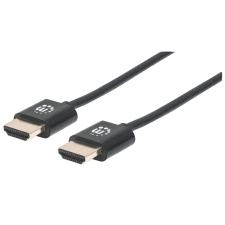 MANHATTAN 394376 HDMI - HDMI kábel 3m - Fekete kábel és adapter