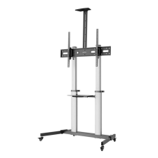 MANHATTAN 462563 Gurulós padló állvány 60"-100" fekete-szürke tv állvány és fali konzol