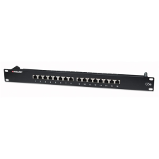 MANHATTAN - CAT5e FTP árnyékolt patch panel, 16 portos, 1U - 513470 egyéb hálózati eszköz