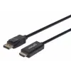 MANHATTAN Displayport v1.2 - HDMI kábel 1.0m Fekete