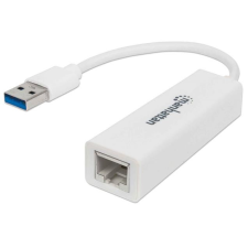 MANHATTAN Ethernet adapter, Gigabites, USB 3.0 csatlakozás, MANHATTAN, fehér egyéb hálózati eszköz