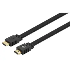 MANHATTAN HDMI 2.1 lapos Összekötő Fekete 5m 355636 kábel és adapter