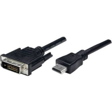 MANHATTAN HDMI / DVI átalakító kábel, 1x HDMI dugó - 1x DVI dugó 24+1 pólusú, 1,8 m, Manhattan kábel és adapter